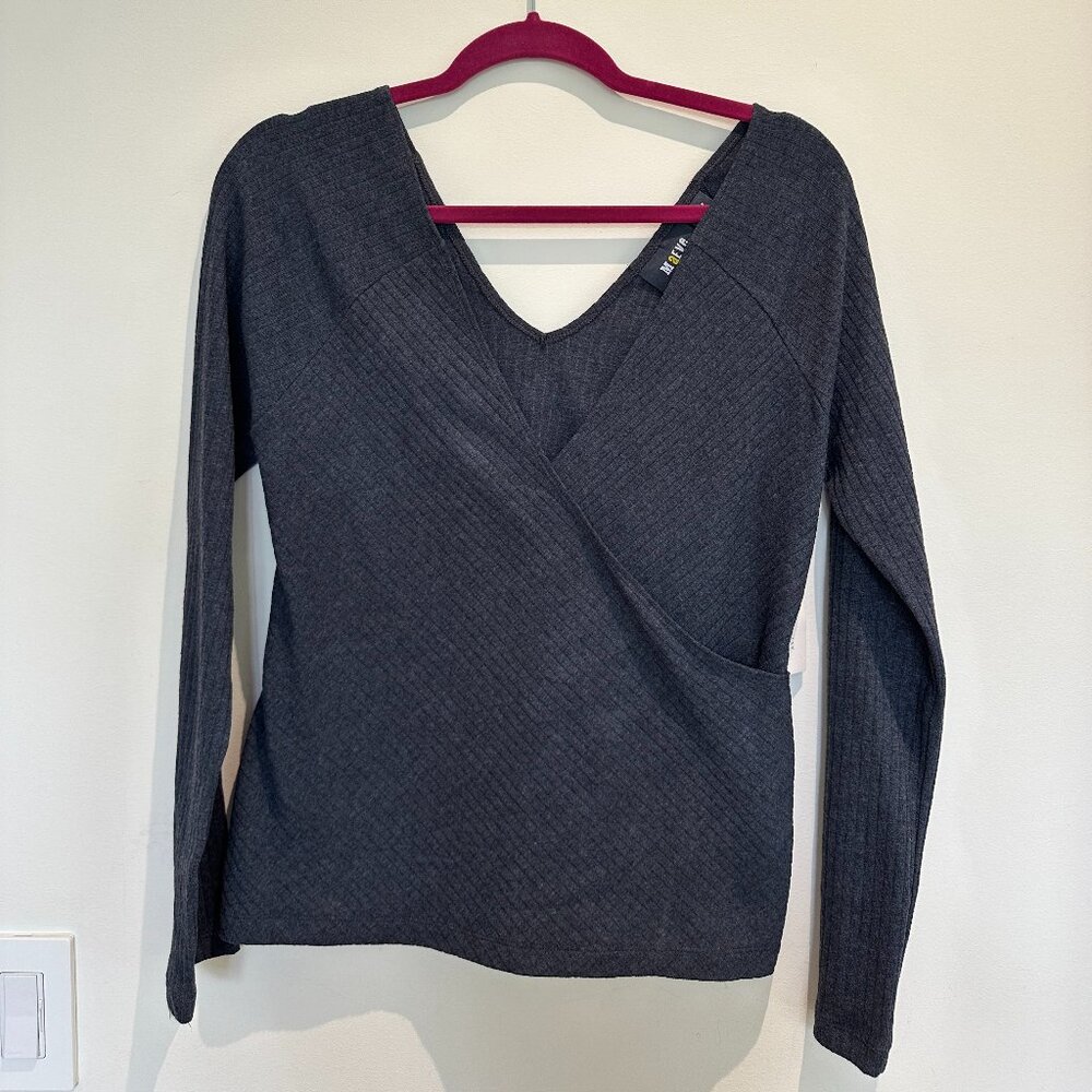 Maeve Anthropologie Ribbed V-Neck Top